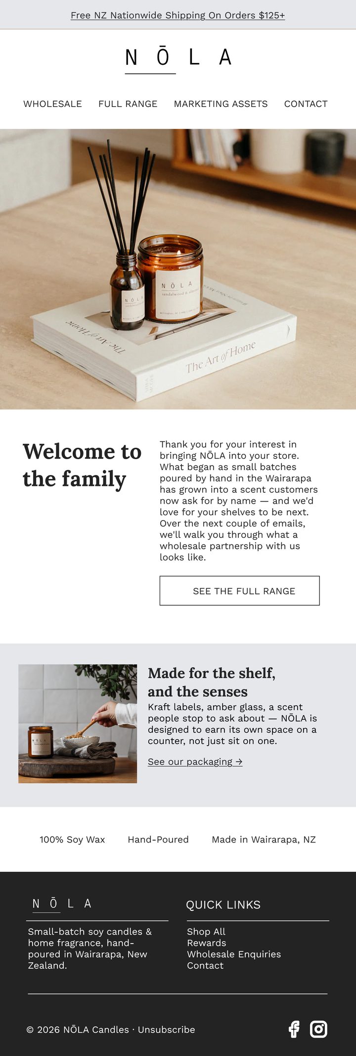NŌLA B2B Email 1 — Welcome to the family